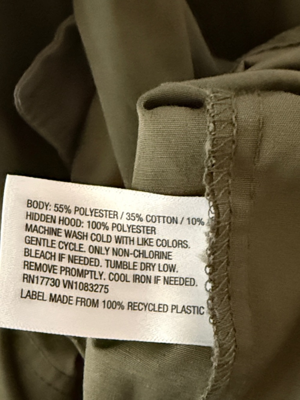 MOSSIMO SUPPLY CO. Olive Utility Jacket with High Collar - Picture 6 of 6